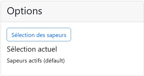 Options pour publipostage